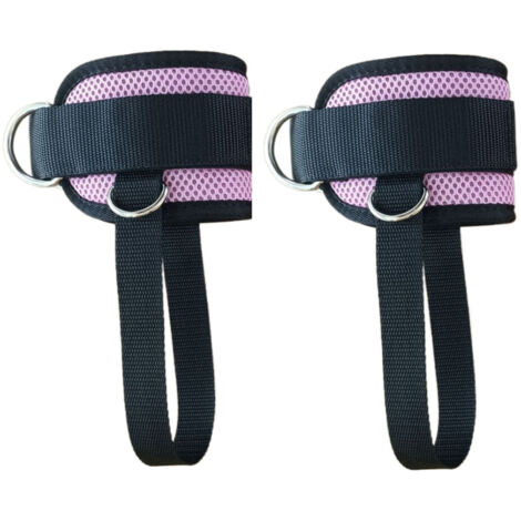 1 Paire de Sangles de Cheville avec Coussin pour Machine à Poulie, Exercices de Jambes et Fessiers, Coudières Polyvalentes