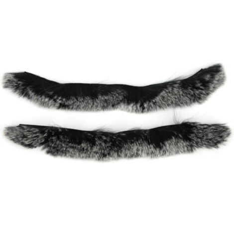 1 Paire de Silencieux en Fourrure de Lapin pour Arc Traditionnel, Accessoires de Tir à l'Arc