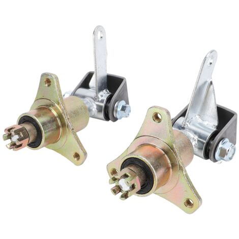 1 paire de supports de broche de direction, 3 goujons, moyeux de roue avant en alliage d'acier pour pneus de 6 pouces, ATV Go Kart Quad Bike.