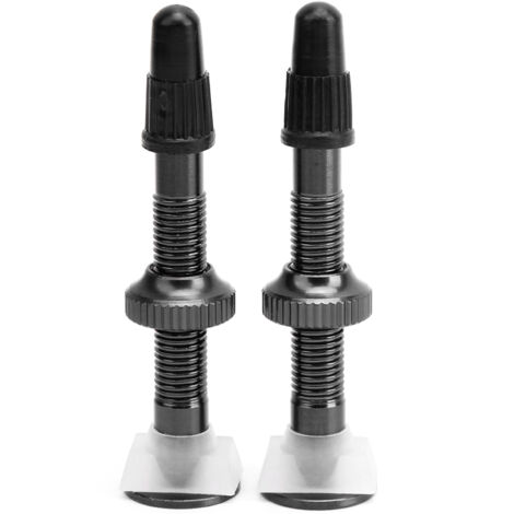 1 Paire de Valve Presta 52mm pour VTT Noir - Bouchon de Valve Tubeless Allongé