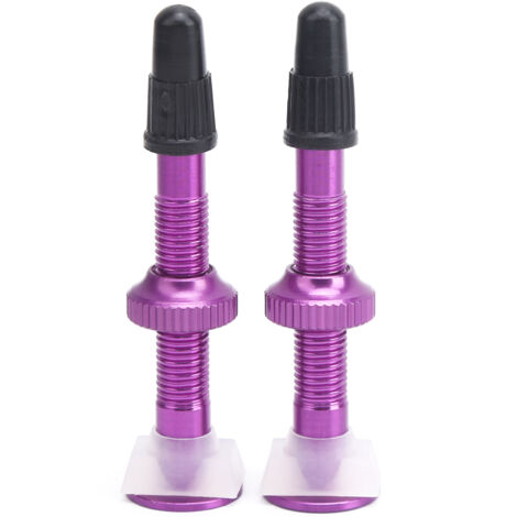 1 Paire de valves Presta 52mm pour VTT tubeless, noyau et embout de valve étendus