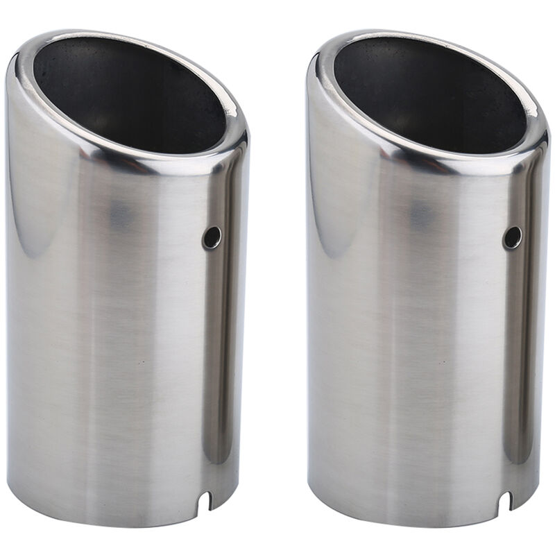 YB - Eosnow 1 paire de tuyaux d'échappement de voiture, embouts de silencieux de remplacement 67mm