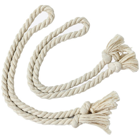 1 Paire d'embrasses à pompons pour rideaux, cordons de serrage，embrasses de rideaux pour la maison
