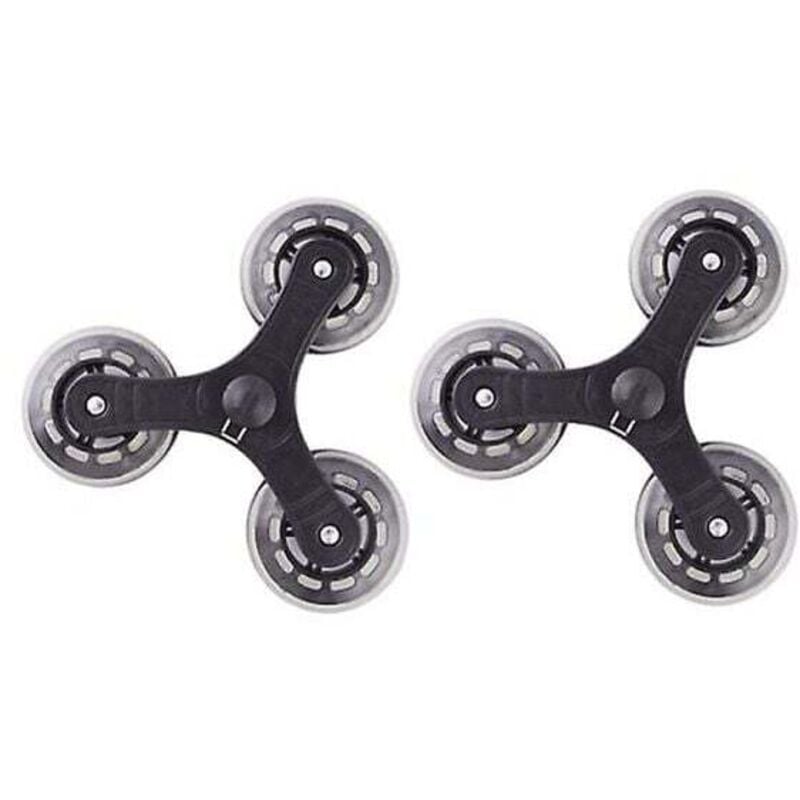 1 Paire d'escaliers montant panier d'achat roues de remplacement char roulettes pour panier à linge quincaillerie domestique