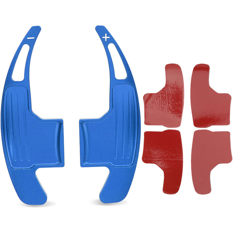 1 paire d'extensions de levier de vitesse en alliage d'aluminium de remplacement pour Ford Mustang V6 EcoBoost gt Shelby 2015-2020 Bleu