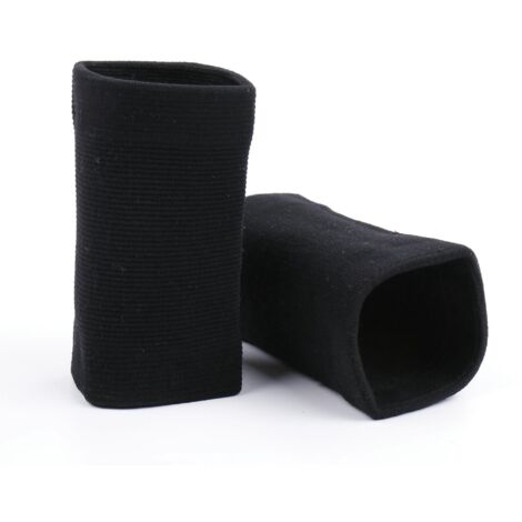 1 Paire D'orthse De Poignet D'exercice, Fibre De Polyester Noir Sports En Plein Air Super Lastique Tricotage Flexible Soulagement De La Douleur Au