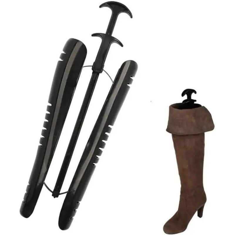 1 paire embauchoirs bottes auto noirs, plastique, taille unique, pour bottes d’équitation.