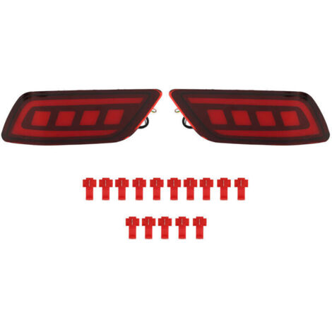 1 paire Feux LED pare-chocs arrière pour Subaru Forester 2019‑2023 Rouge frein et clignotant,de DEBUNS