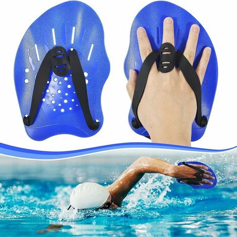 1 Paire Hand Plaquettes, Palette de Natation Paddles de Natation pour entraînement de Natation pour Adulte Unisex