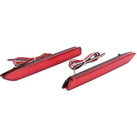 1 Paire Led Voiture Pare-Chocs Arrière Réflecteur Feu Stop Feu Clignotant Feu Arrière Pour
