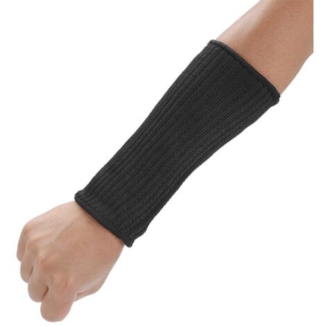1 Paire Manchettes de Bras, 20cm Bras Anti-Coupure étui de Protection en Acier Inoxydable Gants de Jardinage Boucher Verre Usine Travail Outil de Protection de sécurité,A