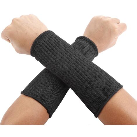 1 Paire Manchons Protection Avant Bras Anti Coupures pour Travail Verre Acier Affûtage Sécurité
