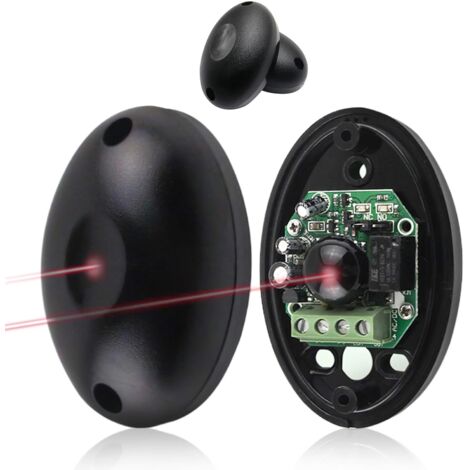 1 Paire Photocellules Infrarouges 12/24V AC DC, Capteur Sécurité Portée 20m, IP55 Pour Portail Automatique