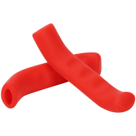 1 Paire Poignée Vélo de Montagne Antidérapante en Silicone Pliable Rouge
