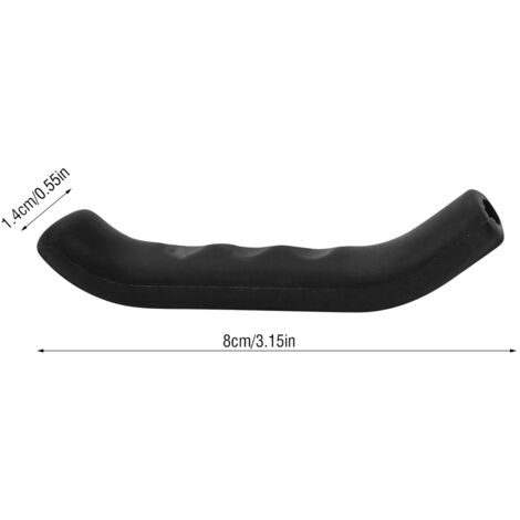 1 Paire Poignées VTT Anti-dérapantes en Silicone pour Guidon de Vélo Pliable (Noir)