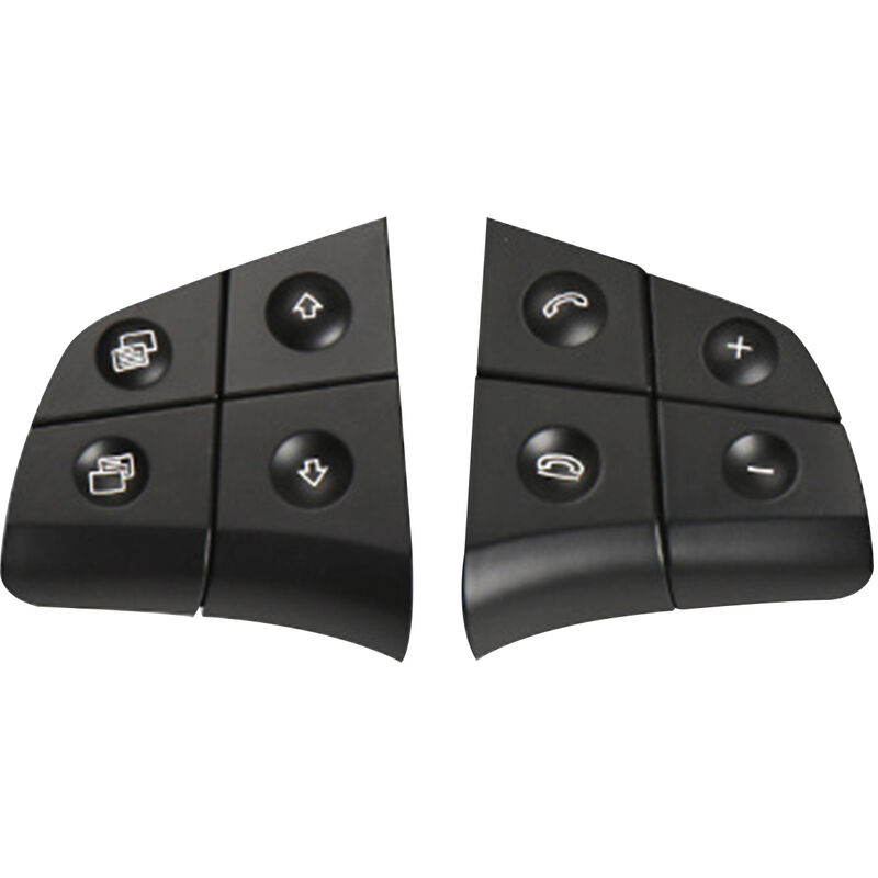 Decdeal - 1 paire pour Mercedes-Benz Classe ml W164 interrupteur volant Classe b W245 interrupteur multifonction clé r Noir 4 clés