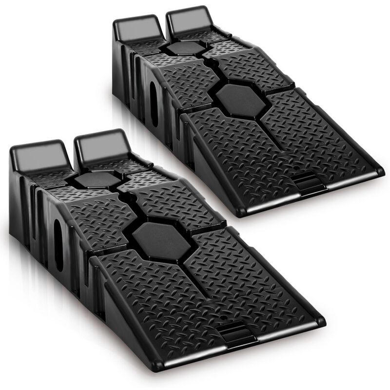 1 Paire Rampes d'accès Rampe de chargement en plastique pour charges lourdes jusqu'à 3 tonnes Plateforme d'accès pour voitures