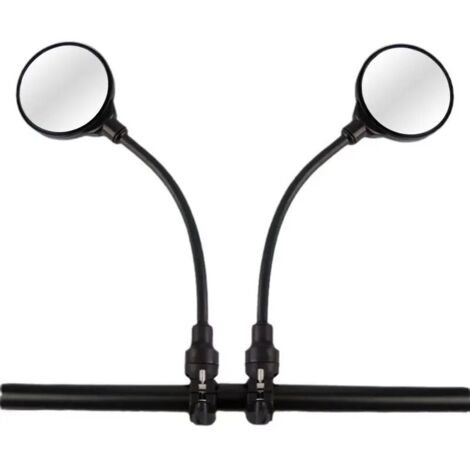 (1 paire) Rétroviseur de vélo pour guidon, rétroviseur de guidon de vélo réglable - Support de guidon Rétroviseur de vélo, rétroviseur de sécurité convexe en acrylique grand angle pour vélos de route