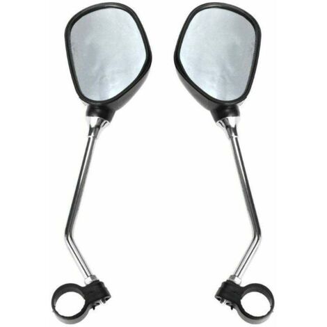 1 Paire Rétroviseur Vélo Guidon Réglable, Miroir de Vélo Incassable