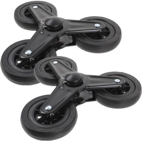 1 Paire Roues triangulaires Trolley chariot Roues de Caddie Roues de Triangle de Chariot remplacements de Roues de Chariot Voiture Roues de Diable Fournitures de Chariot Plastique