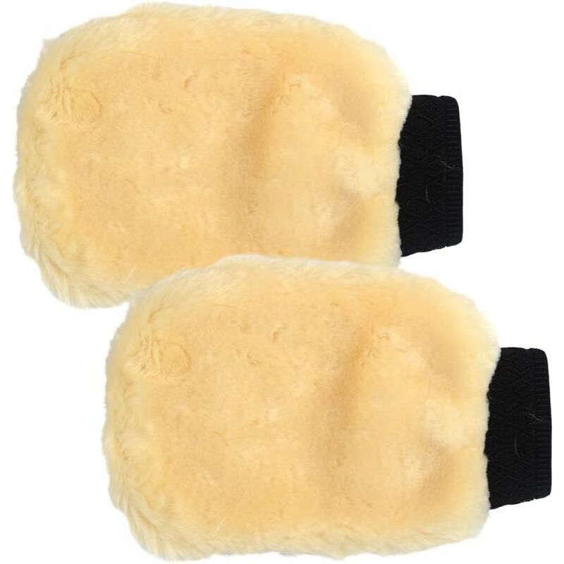 1 Paires Gants de Lavage Microfibre pour Voiture Extérieur, Gants de Nettoyage Auto Séchage Rapide sans Rayures de Voiture Starlight