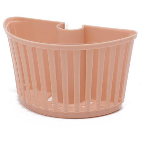 1 panier suspendu d'évier en plastique, étagère, porte-gobelet à ventouse, rangement pour éponge, accessoires de cuisine, support pour robinet, couleur aléatoire
