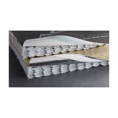 Actis – Panneau d'isolation 2 en 1 1,60×10 m – 16 m² + 18 m² – R 6,45 m²·K/W – Isolation et étanchéité – Compatible DTU 40.1/40.2/40.41