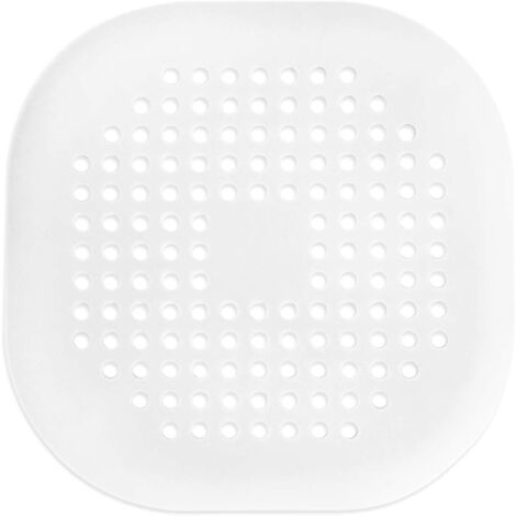 1 paquet de bouchons en silicone pour tuyau de vidange TPR, crépine de vidange de cheveux de salle de bain, dispositif d'extension de cheveux avec ventouse (blanc), Ensoleillé