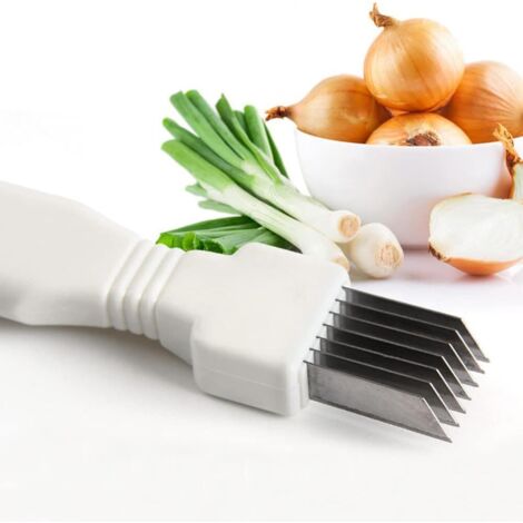 1 paquet de couteaux en fil de cuisine, couteaux à oignons en acier inoxydable, ménagers, tranchants, durables, adaptés aux oignons et aux kiwis