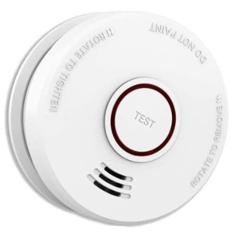 1 paquet détecteur de fumée alarme incendie 9V capteur photoélectrique alimenté par batterie détecteur de fumée facile à installer avec avertissement sonore léger