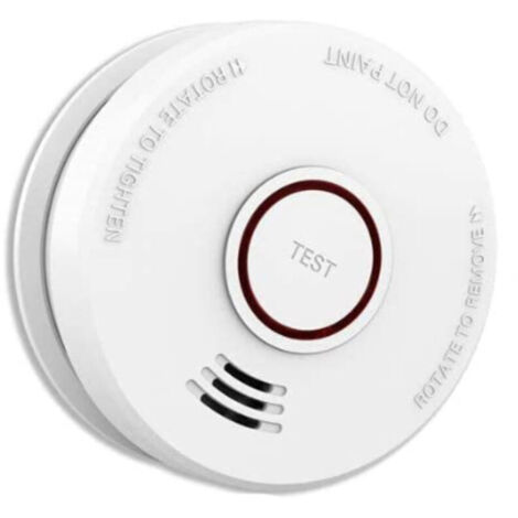 1 paquet détecteur de fumée alarme incendie 9V capteur photoélectrique alimenté par batterie détecteur de fumée facile à installer avec avertissement sonore léger
