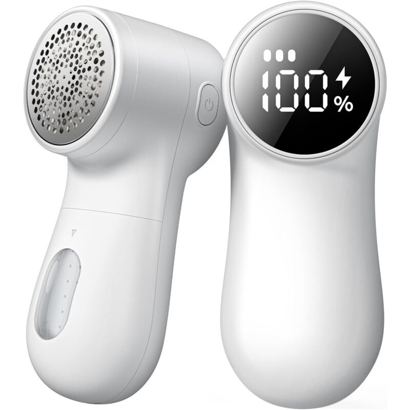 Brosse à Tissu Rechargeable défuzzeur de Pull, Affichage numérique Intelligent, Anti-Peluches, Peluches, pilules, Pompons, pour vêtements et Meubles