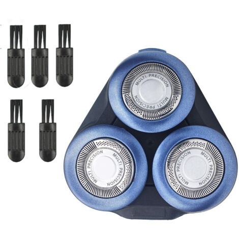 AUTRES 1 paquet Tête de rechange compatible avec les rasoirs électriques Philips série 5000 S5079 S5079 S5082 S5050, têtes de rasage accessoires (Livré avec 5 petites brosses)