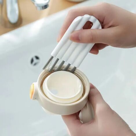 1 paquete de cepillos flexibles y multifuncionales para juntas y tapas: cepillo de limpieza doméstico con cerdas suaves