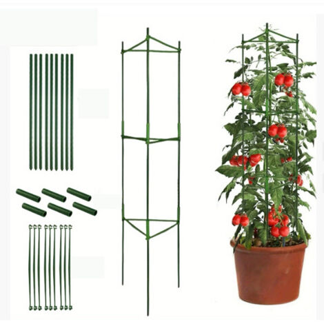 1 paquete de jaulas para tomates, soporte ajustable para tomates de hasta 120 cm para jardín y macetas, jaulas para plantas pequeñas, soporte para plantas