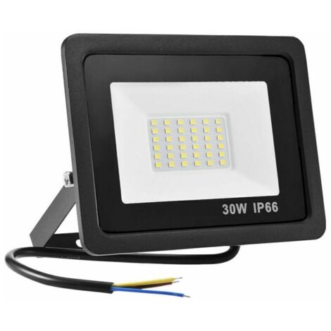 (1 paquete) Foco LED para exterior de 30 W, resistente al agua IP65, potente foco LED para exterior, 220 V, luz blanca fría para exterior, iluminación de seguridad, LED para jardín y garaje, color
