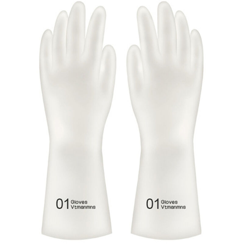 

1 par de guantes para el hogar Guantes de goma resistentes al calor para lavar platos antideslizantes, Tipo 3, l