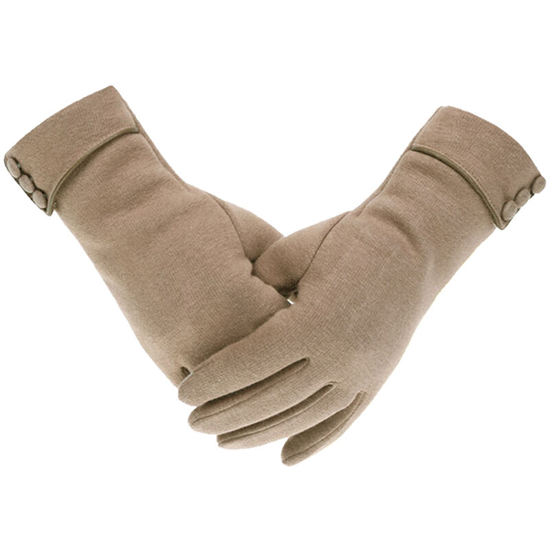 

Asupermall - 1 par de guantes para invierno, Caqui