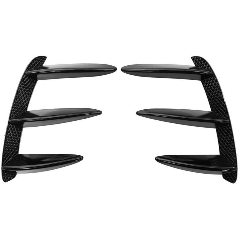 

1 par de rejillas de ventilacion para parachoques trasero de coche para Mercedes Benz W176 A200 A250 A45 AMG,Negro