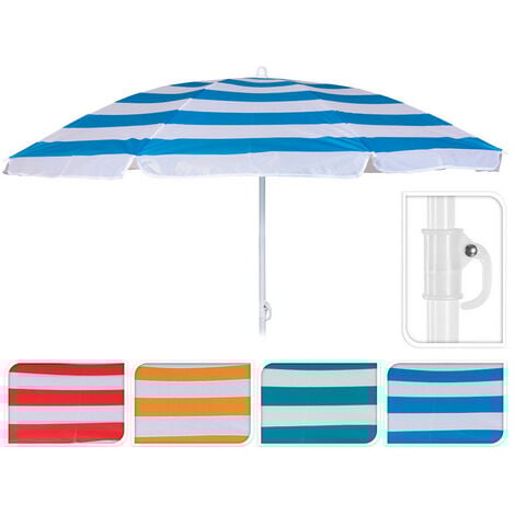 1 Parasol De Plage Ø145x180cm Modèle Méditerranéen. Couleurs suivant arrivage