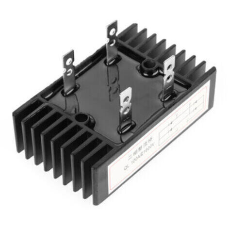 1 pc 100A Ampère 1600V Tension 2 Phase Diode Pont Redresseur Haute Puissance Noir
