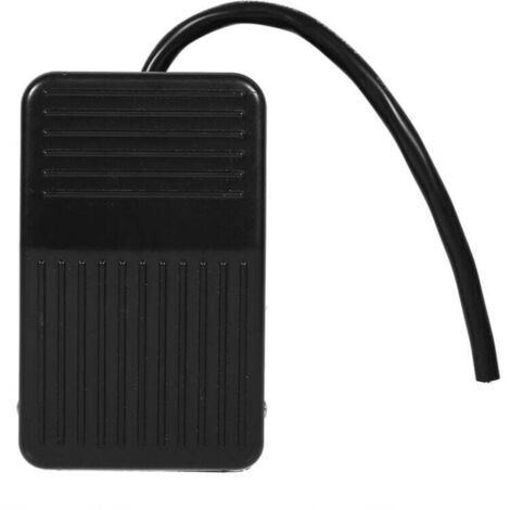 1 pc 220 V 10A Puissance Électrique en Plastique Pédale Interrupteur À Pied Pédale Contrôleur Connecteur Commutateur on/Off Contrôle Noir Couleur + 10 cm Cordon