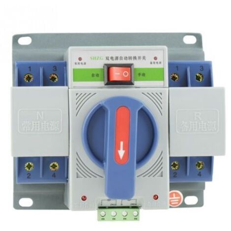 1 pc Commutateur de transfert automatique 220V 63A 2P Mini Dual Power T