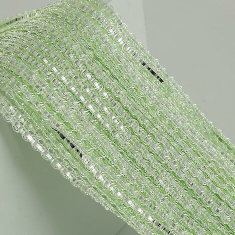 1 pc de rideau perlé chaîne rideau de fenêtre pompon fil volant panneau (vert clair 100200 cm)-BDD