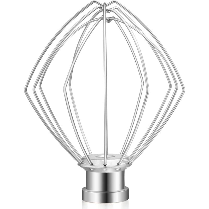 1 pc Fouet métallique pour batteur à tête inclinable, fouet à crème pour œufs, fouet à mayonnaise en acier inoxydable