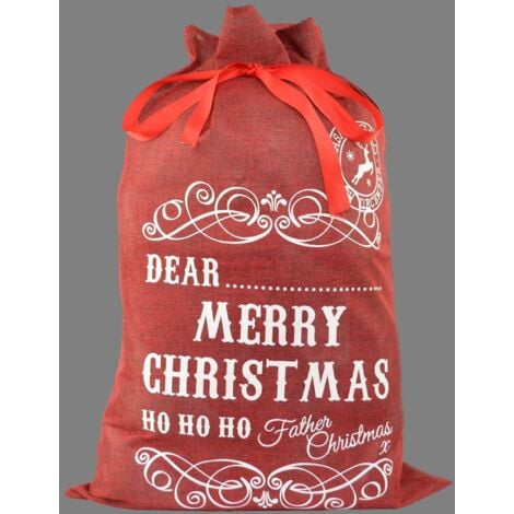 1 Pc Personalised Santa Sack Christmas Stocking Xmas Presents Gifts Bags 72 x 50cm