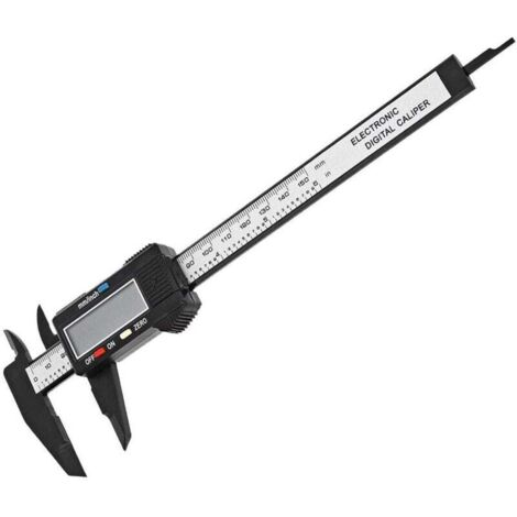 1 pc Pied à coulisse électronique avec grand écran LCD, 150 mm, micromètre numérique avec conversion MM/pouce