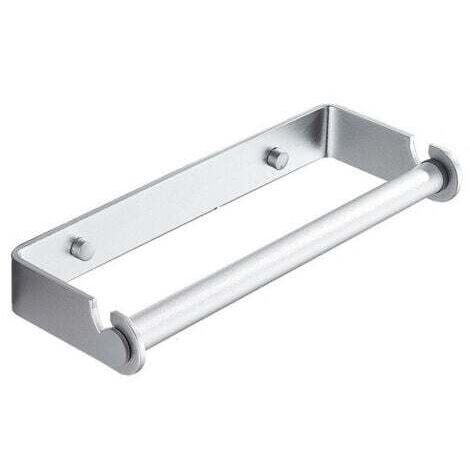 1 pc Porte-papier hygiénique 27 cm, porte-papier hygiénique autocollant (argent), porte-papier hygiénique en acier inoxydable, porte-rouleau mural pour cuisine, salle de bain, chambre à coucher