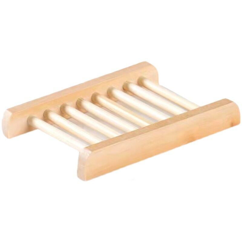 1 Pc porte-savons 100 % bois de bambou naturel - Porte-savon fait main - Parfait pour la douche et le lavabo - Rangement hygiénique du savon -Sans