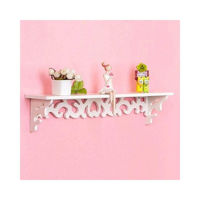 1 Pc scaffale in legno intagliato vuoto scaffale